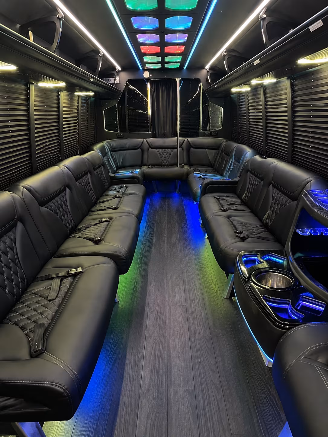 28 Passenger Party Bus Inside