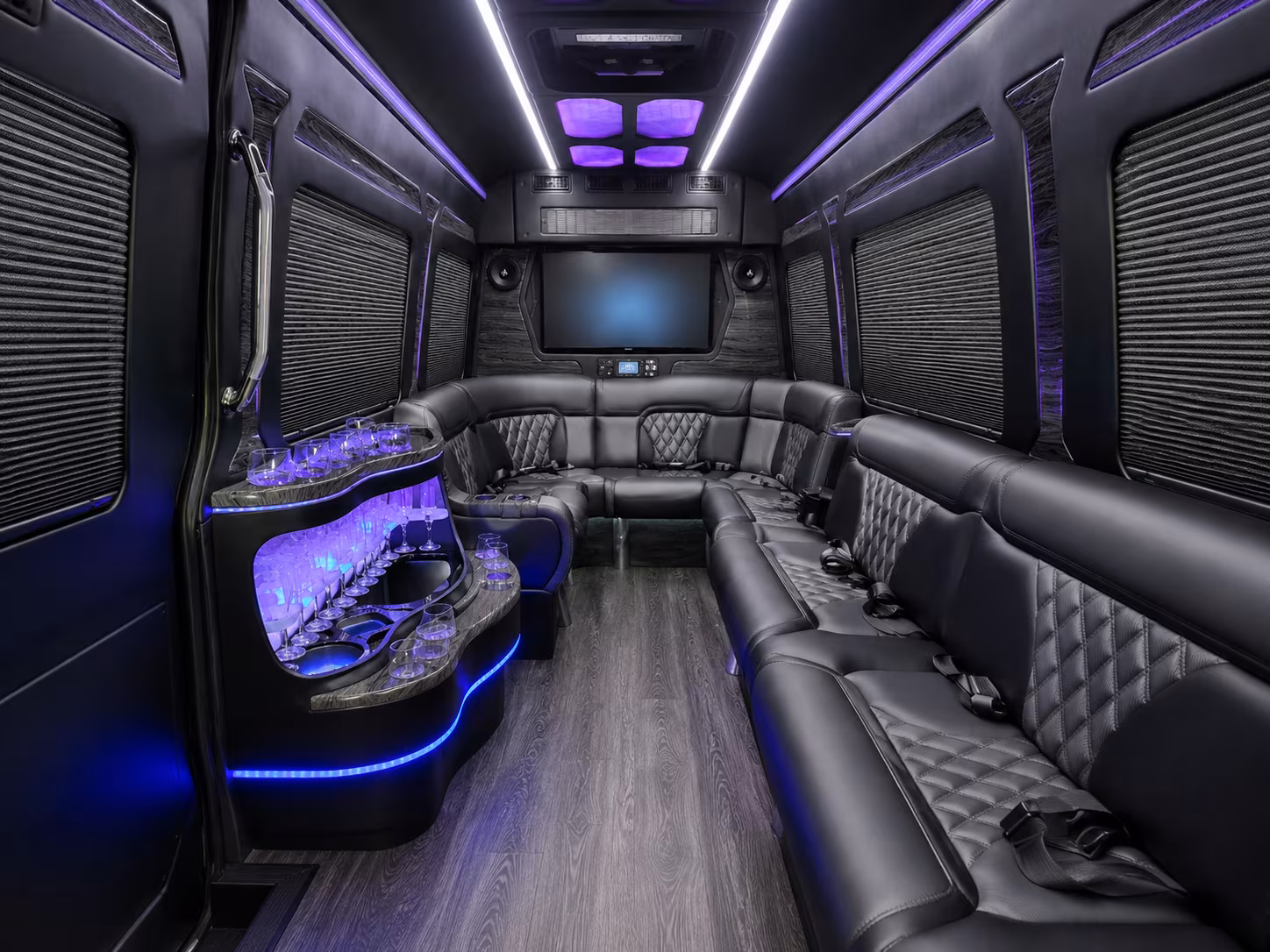 Oxnard Airport Shuttle & Transportation party bus exterior