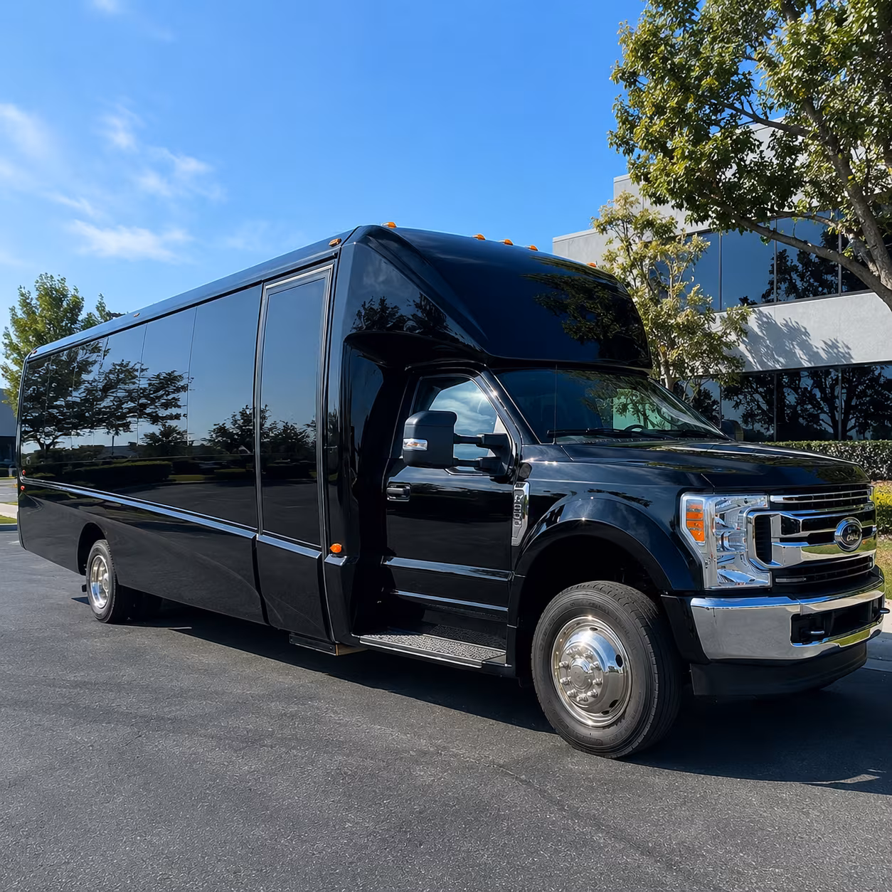 Oxnard Corporate Transportation party bus exterior