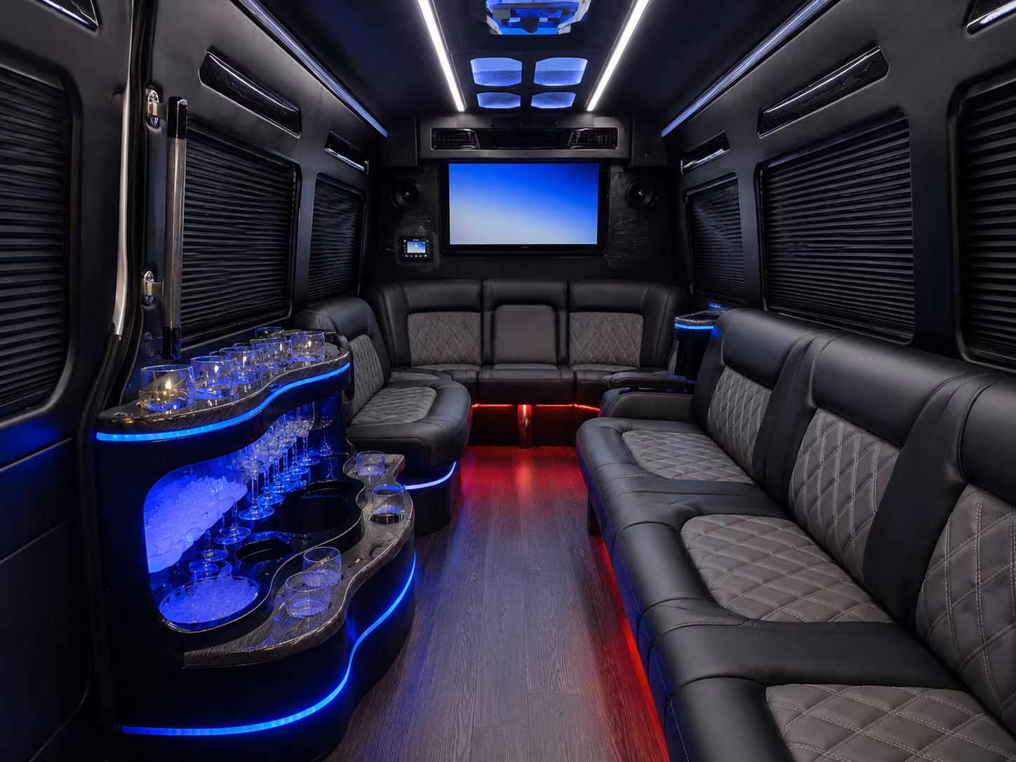 Oxnard Corporate Transportation party bus exterior