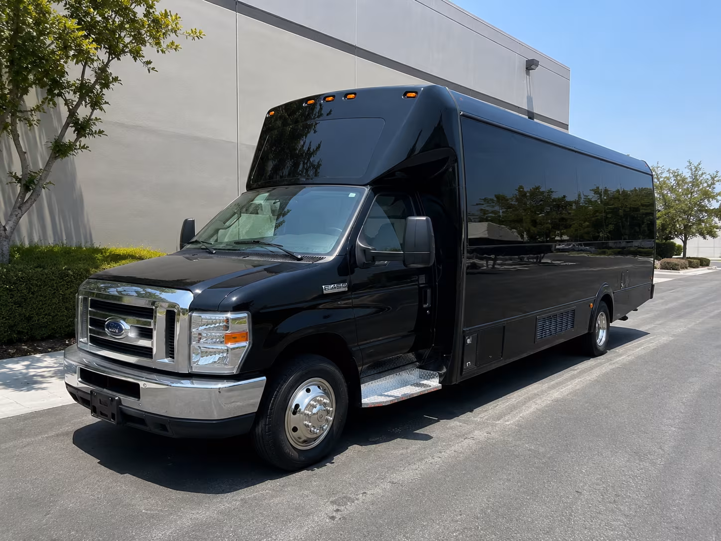 Oxnard Private Event Transportation party bus exterior