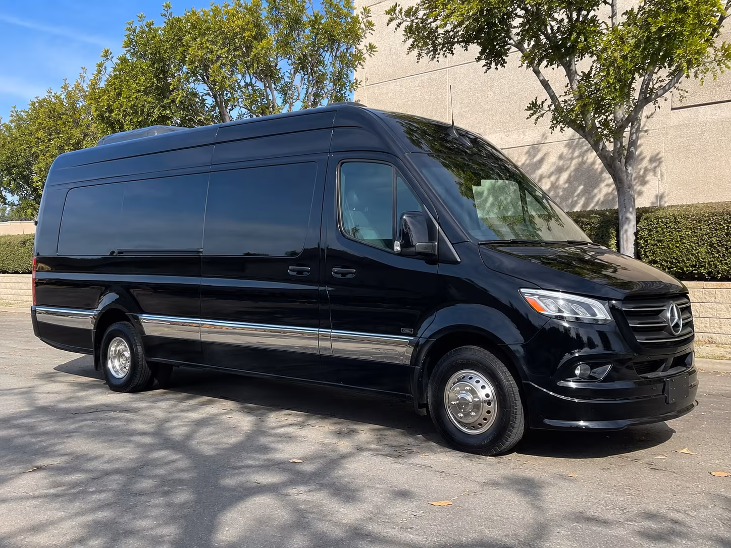 Oxnard School Event Transportation party bus exterior
