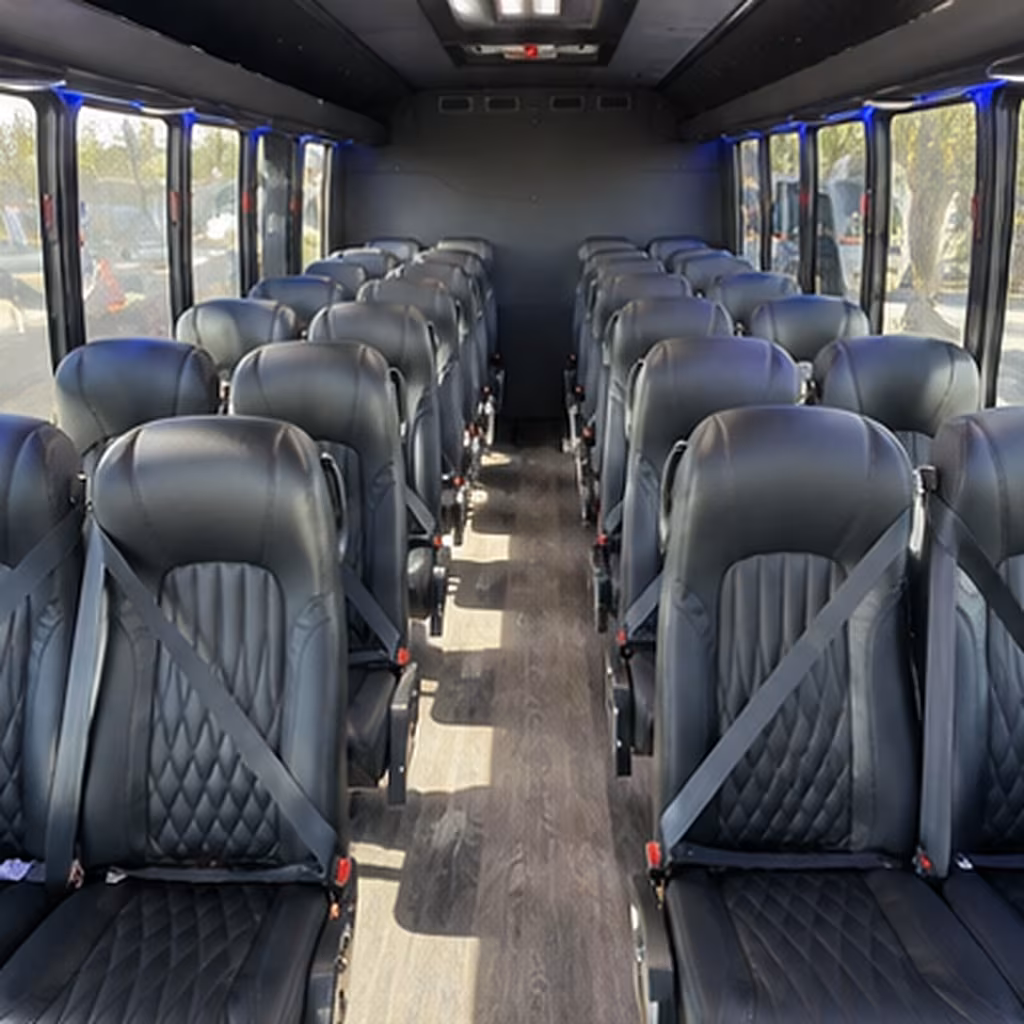 Oxnard School Event Transportation onboard seating
