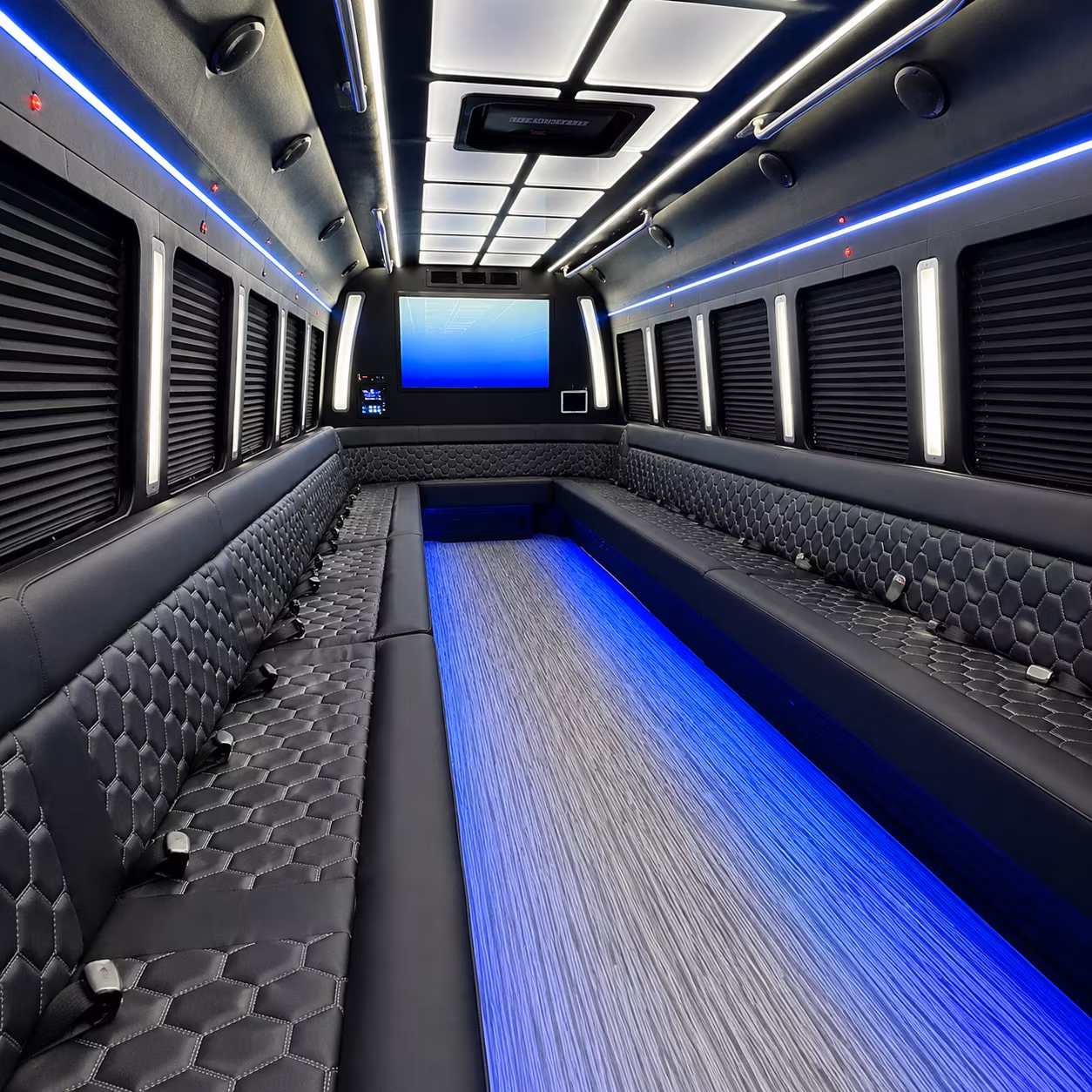 Oxnard Sporting Event Transportation party bus exterior