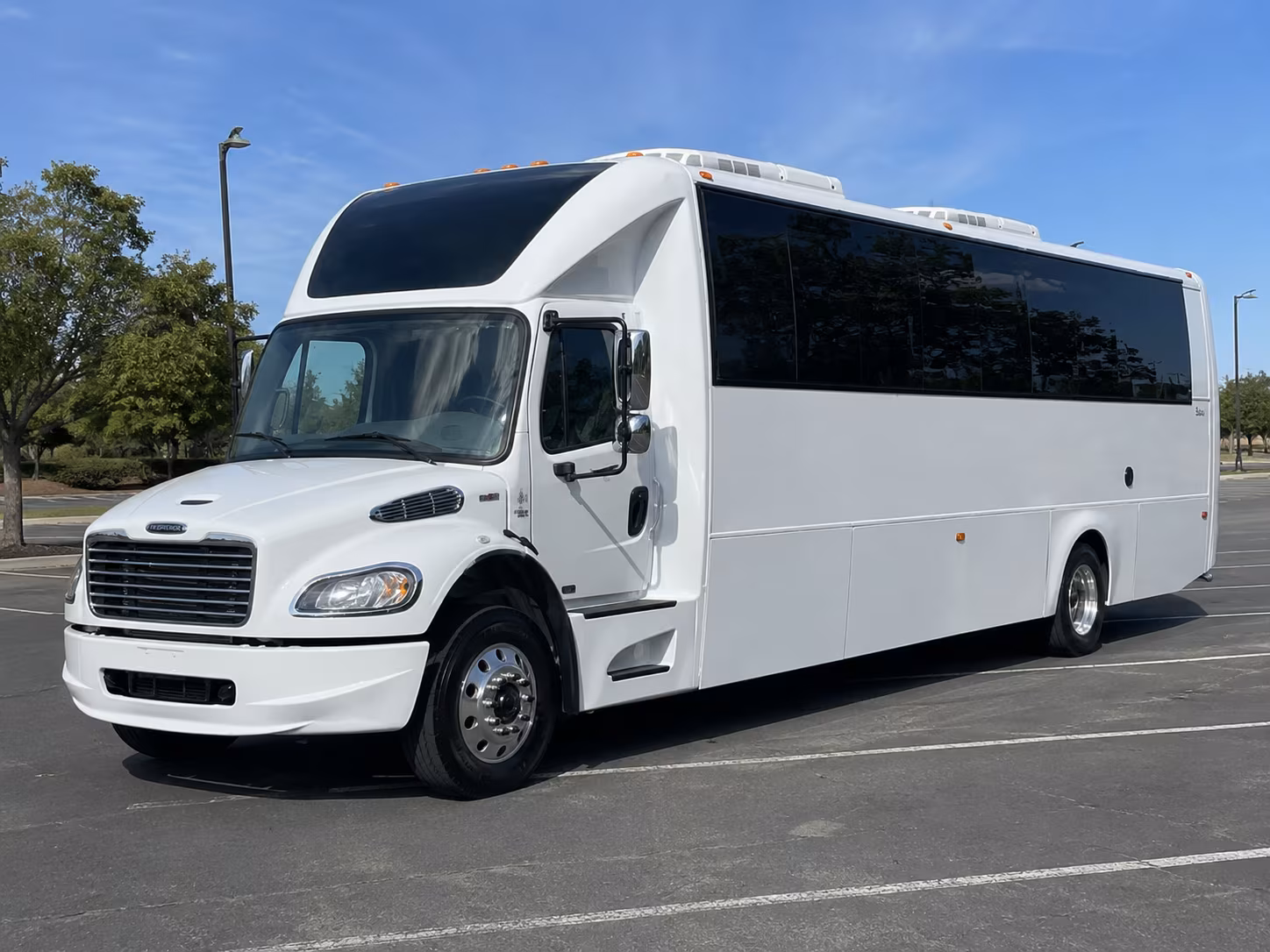 Oxnard Wedding Transportation party bus exterior