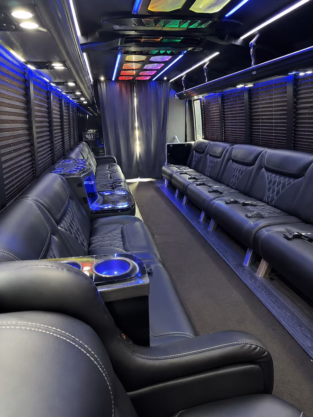Oxnard Winery Tour & Pub Crawl Transportation onboard seating