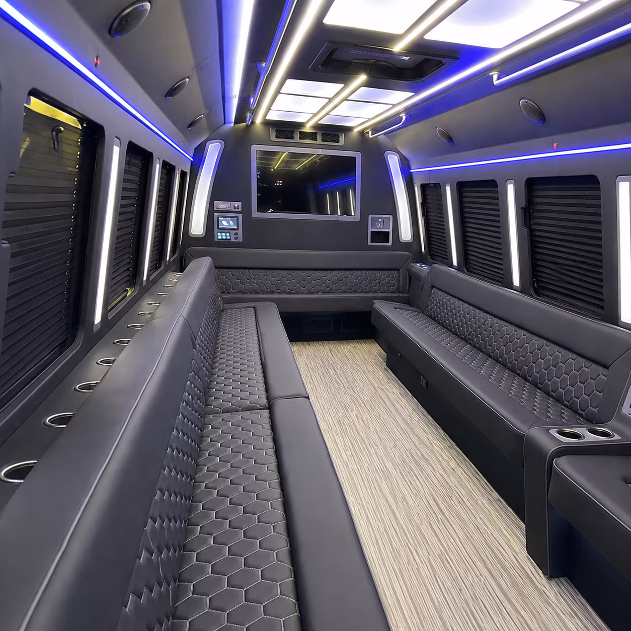 Oxnard Winery Tour & Pub Crawl Transportation party bus interior