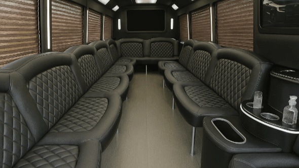 30 passenger party bus interior