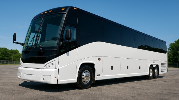 Exterior of Charter Bus Company Los Angeles's 40 Passenger Party Bus in Los Angeles