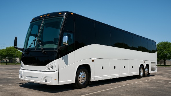 Exterior of Charter Bus Company Santa Barbara's 40 Passenger Party Bus in Santa Barbara