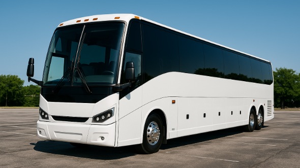 Exterior of Charter Bus Company Camarillo's 50 Passenger Party Bus in Camarillo