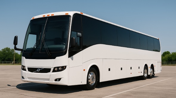 Exterior of Charter Bus Company Thousand Oaks's 50 Passenger Party Bus in Thousand Oaks