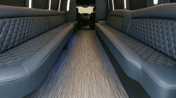 oxnard 25 passenger party bus interior
