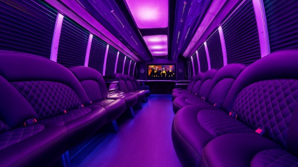 oxnard 30 passenger party bus interior