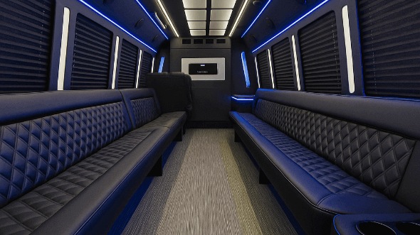 oxnard 50 passenger party bus interior